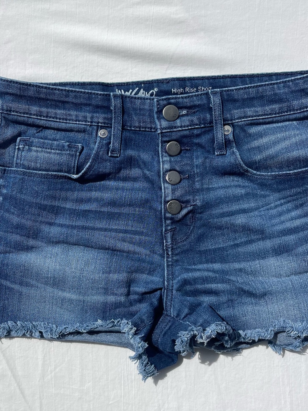 Mossimo Supply Co. Dark Blue High-Rise Denim Shorts